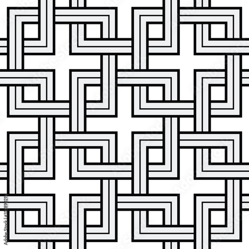Viking Seamless Pattern - Chained Squares