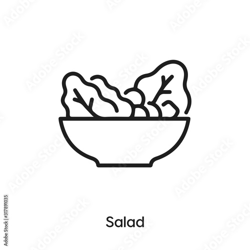salad icon vector. salad icon vector symbol illustration. Modern simple vector icon for your design. salad icon vector	