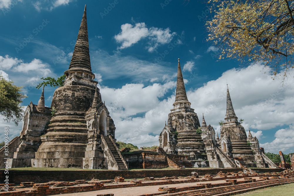 Fototapeta premium Wat Phra Si Sanphet temple in Ayutthaya. 