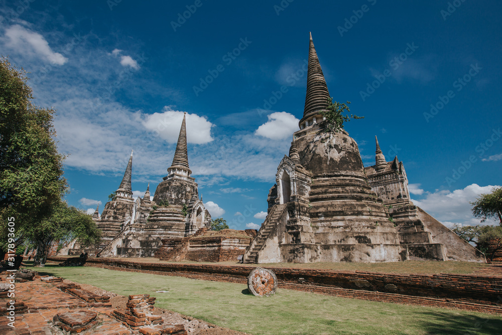 Fototapeta premium Wat Phra Si Sanphet temple in Ayutthaya. 