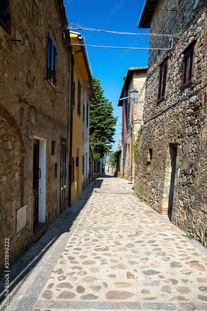 Monteriggioni, Toskana, Italien
