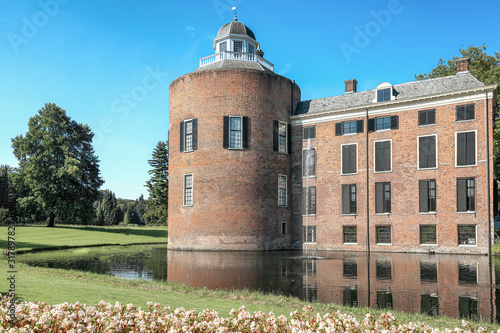 The side of the castle and park  Rosendael located in Rozendaal photo