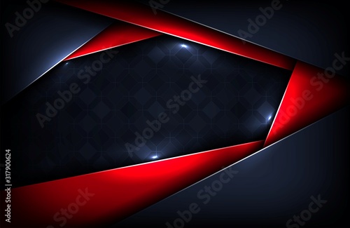 abstract modern dark background red shine line
