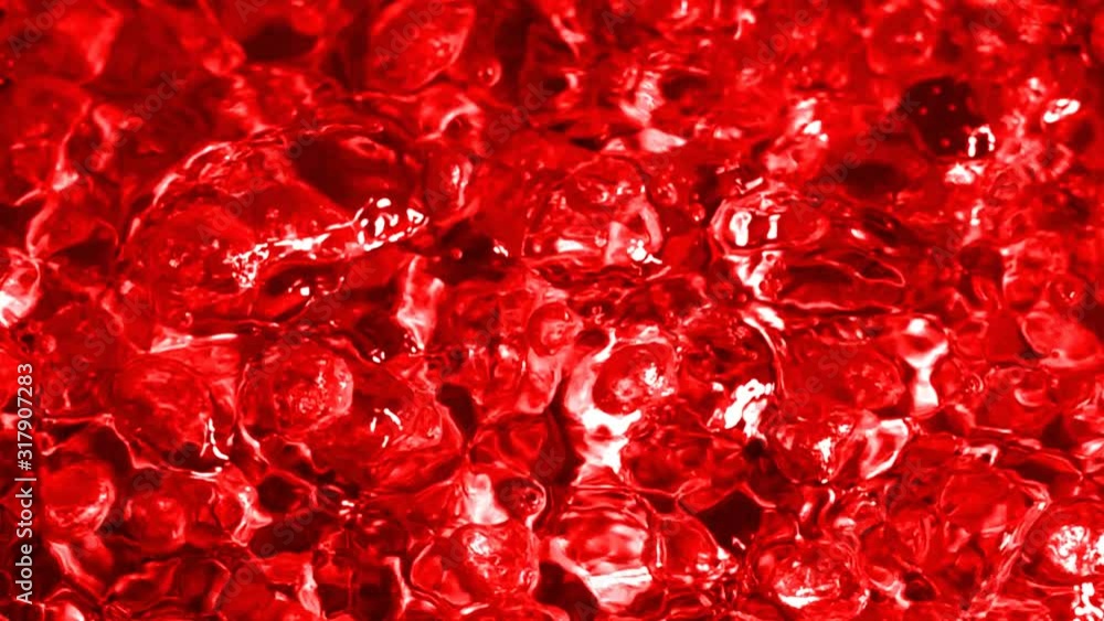 Boiling Scarlet Liquid. Intense drilling. Visual imitation of boiling blood. Slow motion boiling water, painted blood red Boiling Scarlet Liquid. Intense drilling. Visual imitation of boiling blood. Slow motion boiling water, painted blood red