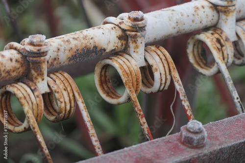 detail old hay turner photo