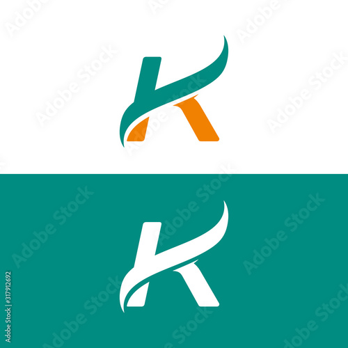 letter k logo design, k logo