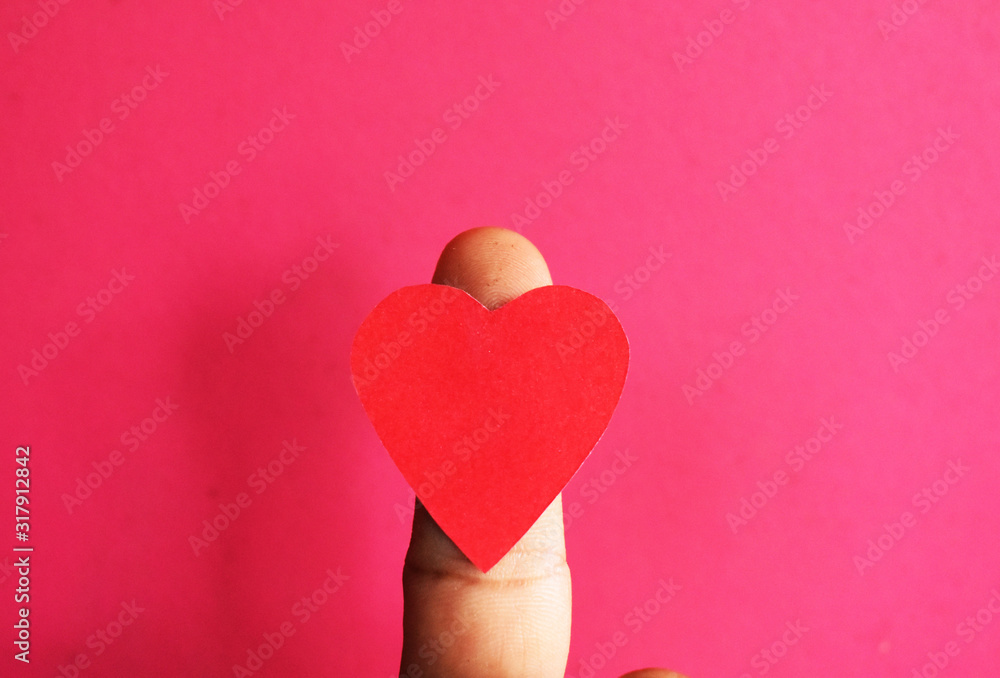 Fototapeta premium red heart in hands