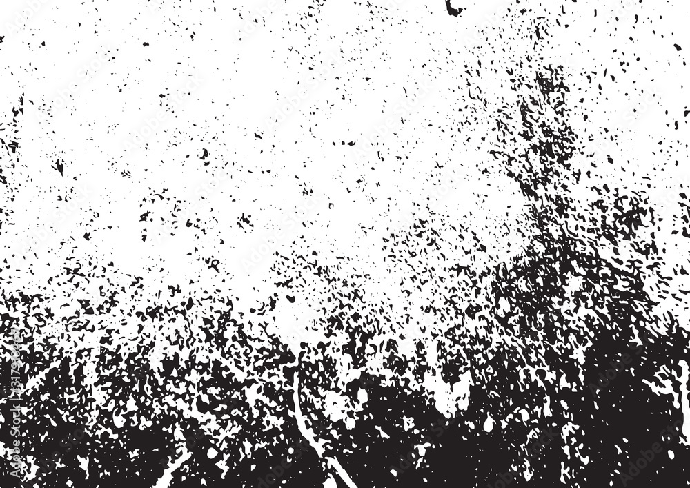 Obraz premium Black and white vintage grunge futuristic background. Abstract textured pattern, layout for design packaging, business cards, websites, postcards, posters, brochures, fabrics, covers mock-up design