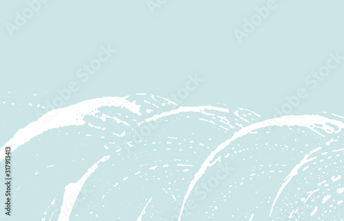 Grunge texture. Distress blue rough trace. Dazzlin