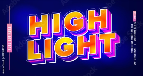 premium text effect editable vector template, neon night style, modern look, with the effect of shining light, everything can be changed and adjusted according to the needs of the event and more