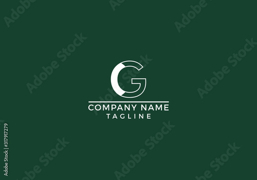 Letter G logo initial based icon unique creative minimal graphic company abstract design in vector editable file.