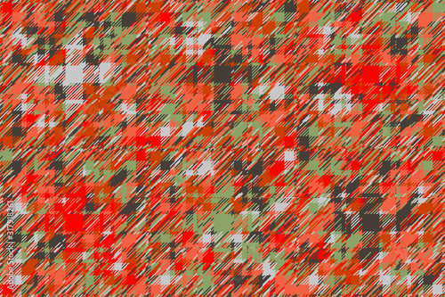 Modern glitch background. Color geometric abstract pattern vector.