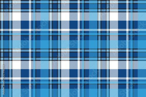 Moredn design blue plaid seamless pattern