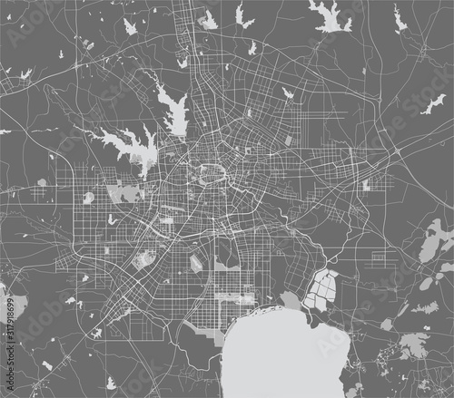 map of the city of Hefei, China