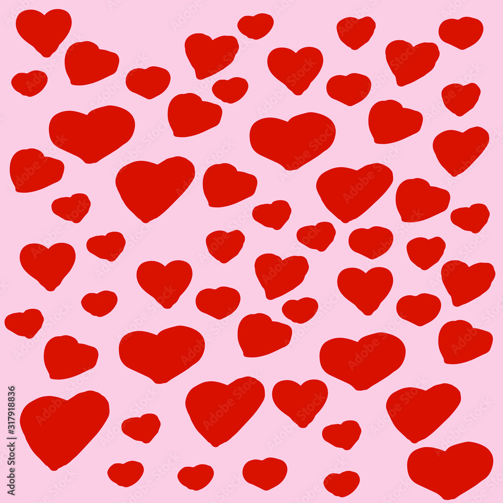 seamless background with hearts seamless background with hearts