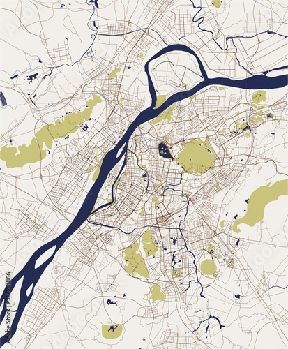 map of the city of Nanking  China