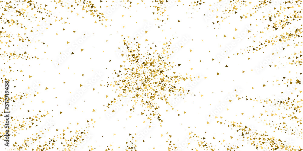 Gold triangles luxury sparkling confetti. Scattere Gold triangles luxury sparkling confetti. Scattere