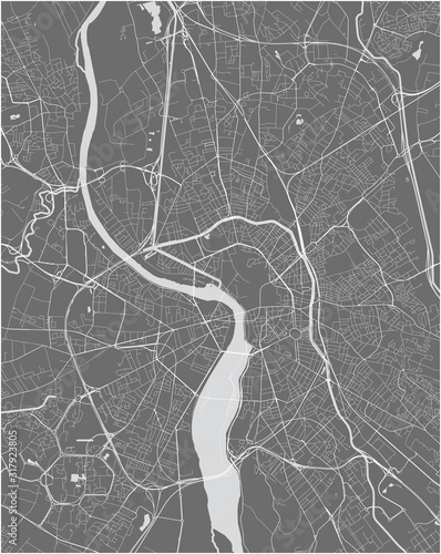 map of the city of Toulouse, France photo