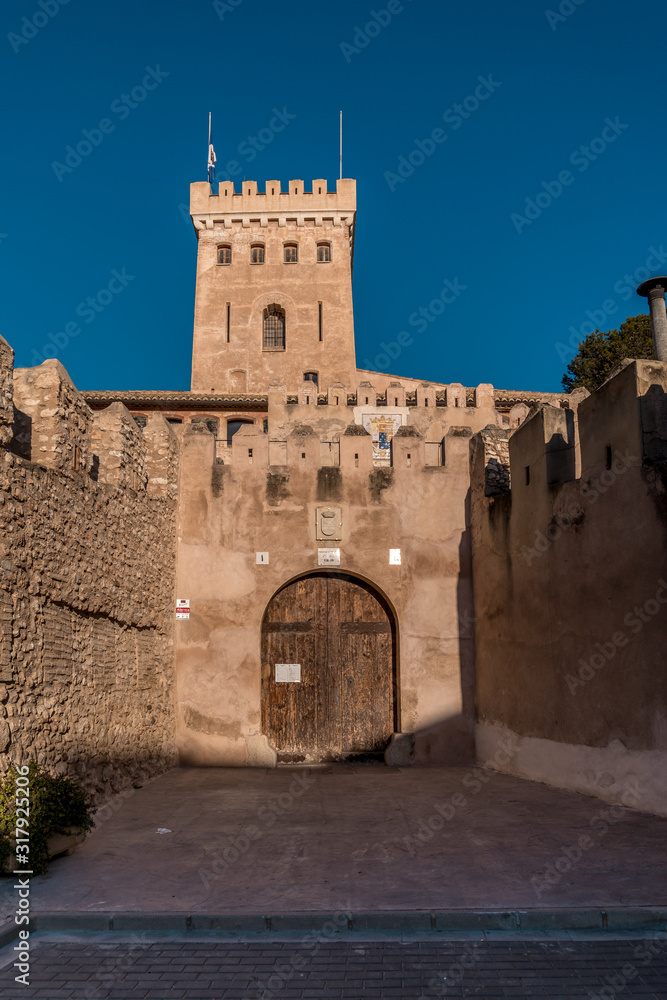 Castle gate in Benisano Spain