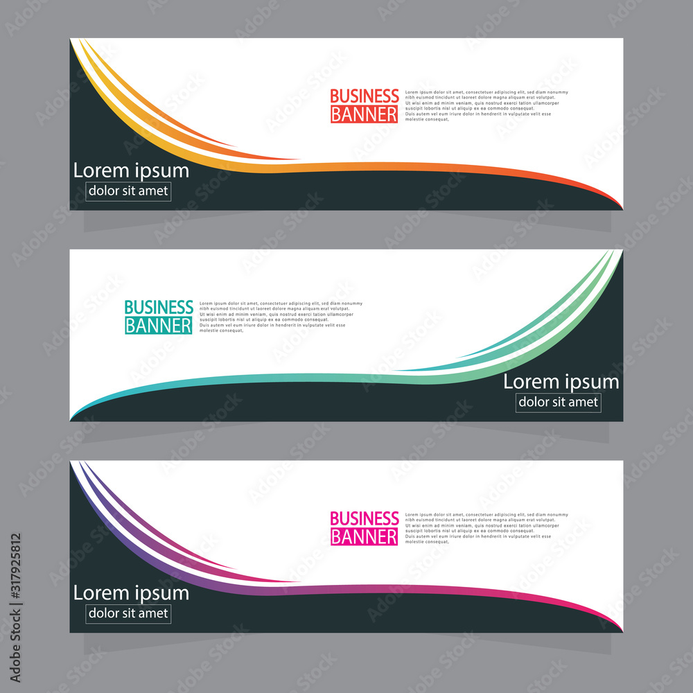 Naklejka premium Banner background.modern template design.Vector illustration.