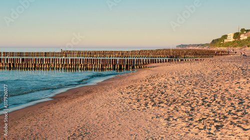 Fototapeta Naklejka Na Ścianę i Meble -  Sea near Ustronie Morskie
