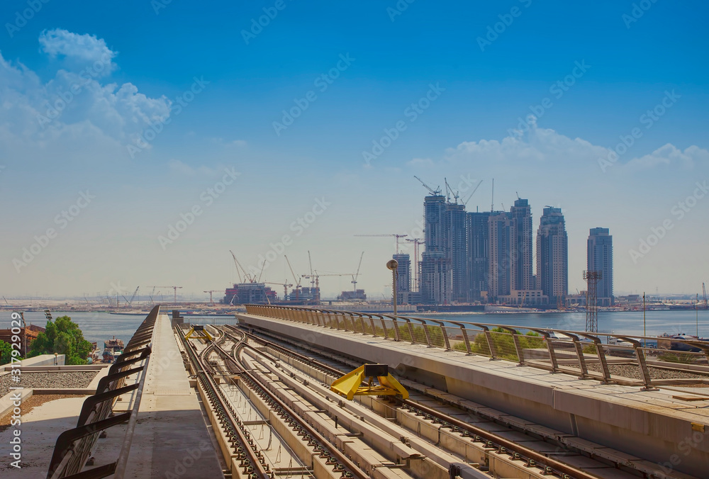 construction in Dubai city, United Arab Emirates