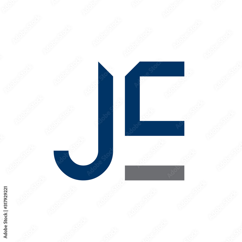 Creative letter JE Logo Design Vector Template. Initial Linked Letter JE Logo Design Creative letter JE Logo Design Vector Template. Initial Linked Letter JE Logo Design