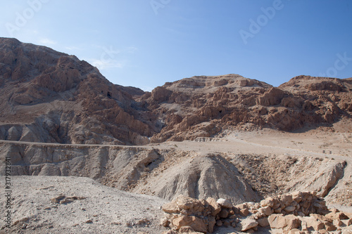Landscape around the Qumran Caves in Israel