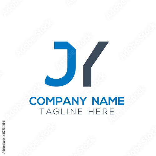 Free Download Creative letter JY Logo Design Vector Template. Initial Linked Letter JY Logo Design - GFXLoad