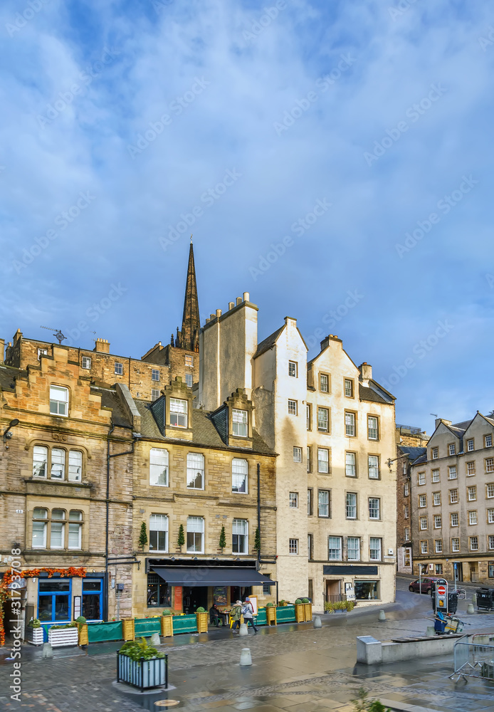 Street in Edinburgh, Scotland