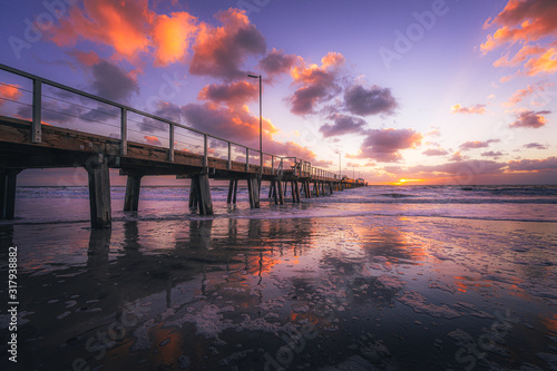 Photography Henley beach jetty at sunset, Adelaide, South Australia