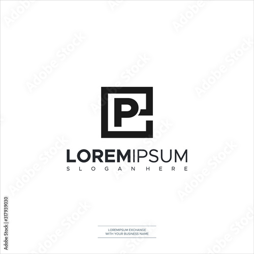 letter EP or PE logotype company name design. vector logo for business and company identity