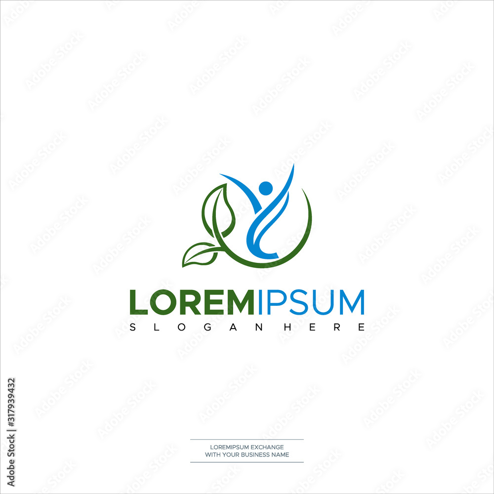 Fototapeta premium Illustration Vector Nature Logo modern and elegant style design. bussines logo design template