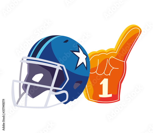 american football helmet on white background
