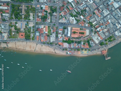 aerial view of city
