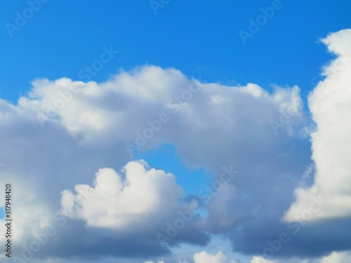 Top view sky beautiful day full frame background
