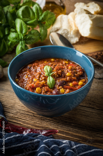 Obraz na plátně Mexican chili con carne.
