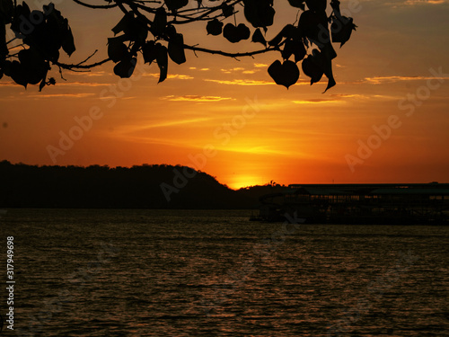 Sunset on the Balinese Sea, Nusa Penida, Indonesia