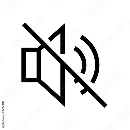 Mute and No Sound outline icon