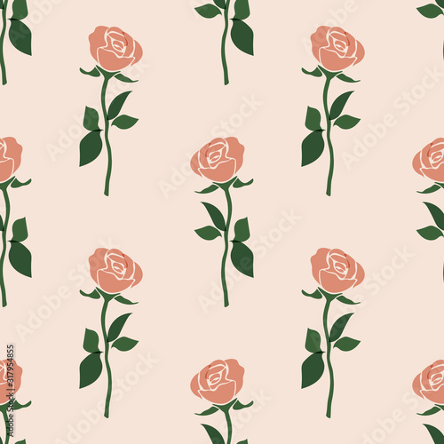 Flower seamless pattern iso...