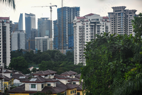 City views from Thean Hou Chinese temple. Kuala Lumpur  Malaysia