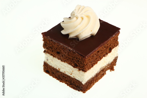 Cream Pie. Chocolate Sponge Cake filled with whipped cream.