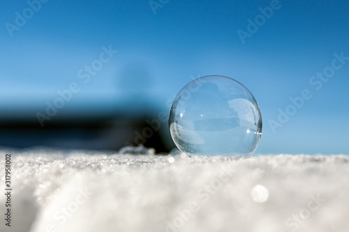 ice bubbles in water