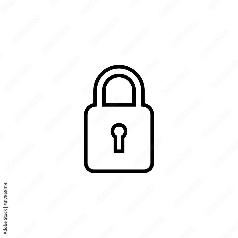 Padlock logo vector template illustration icon Padlock logo vector template illustration icon
