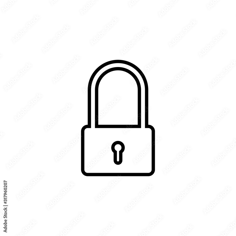 Padlock logo vector template illustration icon Padlock logo vector template illustration icon