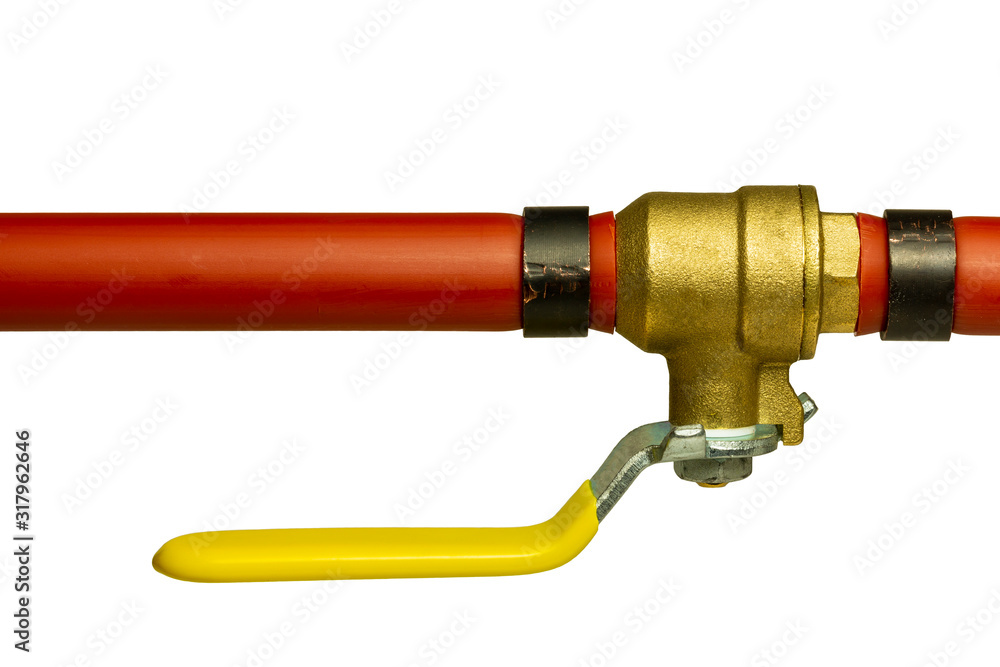 Red Pex Pipe With Shut Off Valve Red Pex Pipe With Shut Off Valve