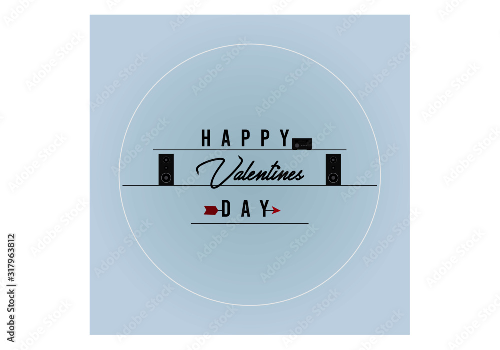 happy valentines day. Valentines Day Minimal Poster Vector Illustration happy valentines day. Valentines Day Minimal Poster Vector Illustration