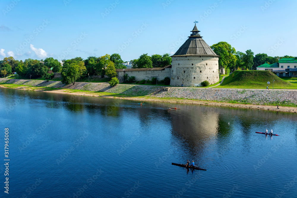 Pskov, rowing competitions on the Velikaya river