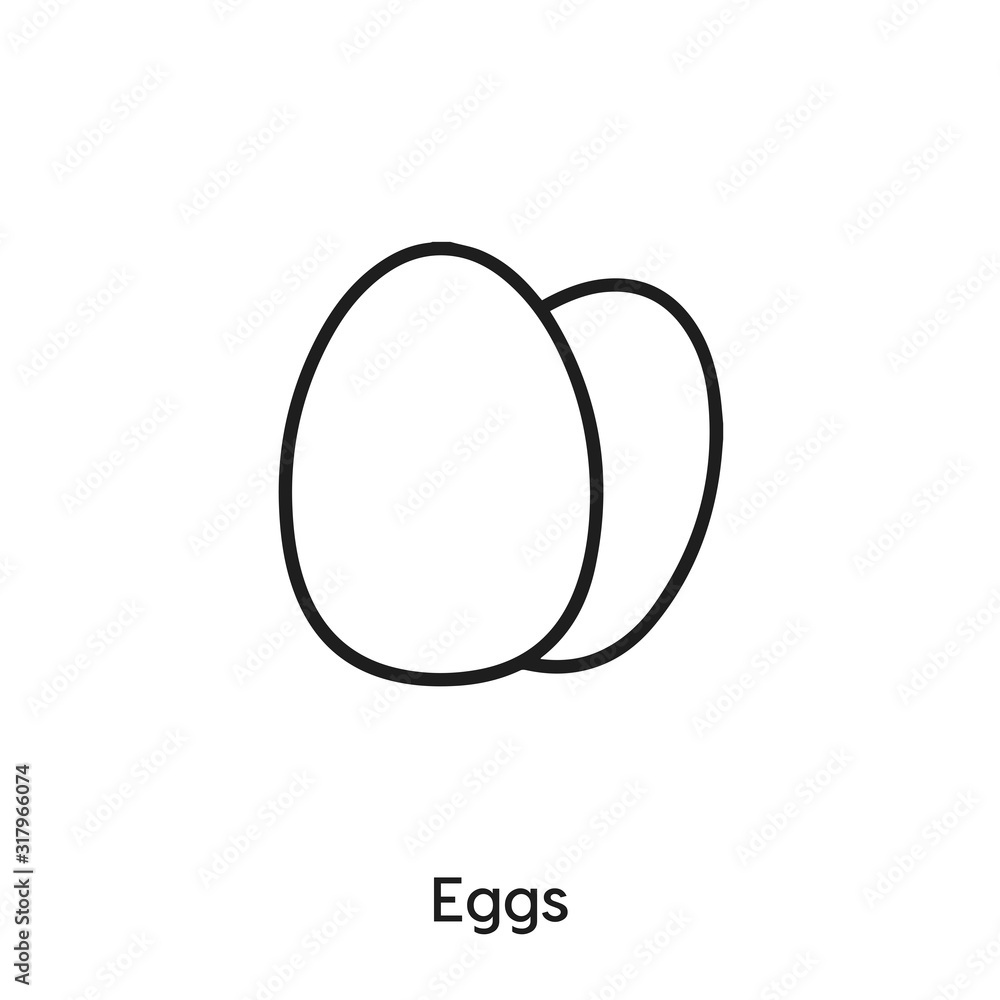 eggs icon vector . eggs symbol sign eggs icon vector . eggs symbol sign