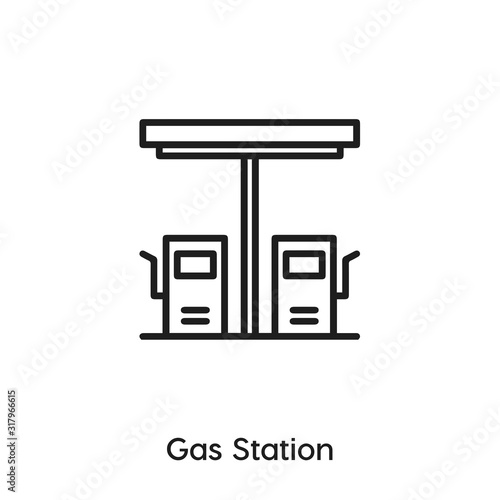 gas station icon vector . gas station symbol sign
